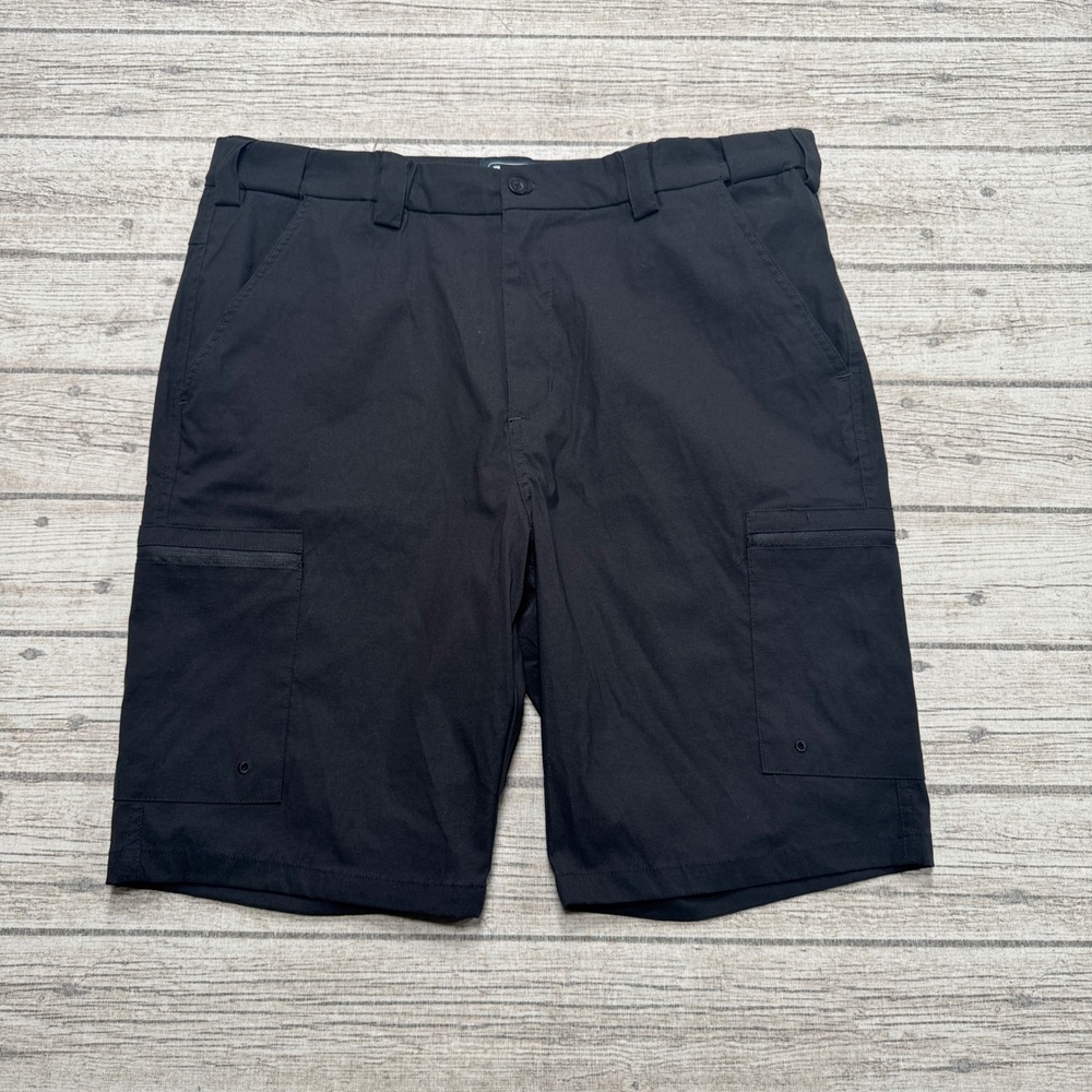 Mountain Warehouse Cargo Shorts Men's 38 Black Water Resistant Utility Hiking